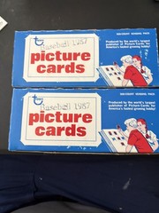 (2) Boxes of 1987 Topps Baseball Factory 500-Count Picture Cards / Vending Pack