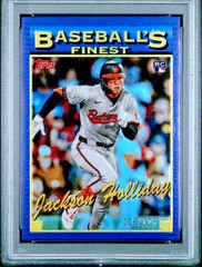 2024 Topps Finest Rookies /125 Purple Refractor #93-25 Jackson Holliday RC PSA 9