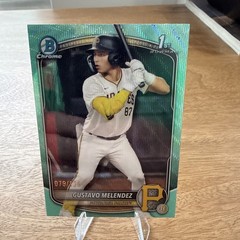 2025 Bowman Draft – Chrome Gustavo Melendez #BDC-112 Aqua Wave Refractor /125