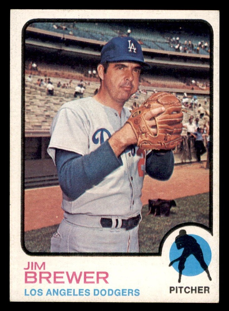 1973 Topps Baseball #126 Jim Brewer EX *d5