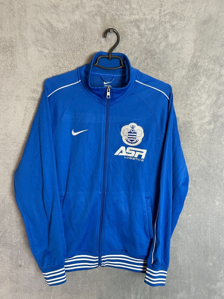 Queens Park Rangers QPR Training Jacket WIth Zipped Blue nike Mens Size M