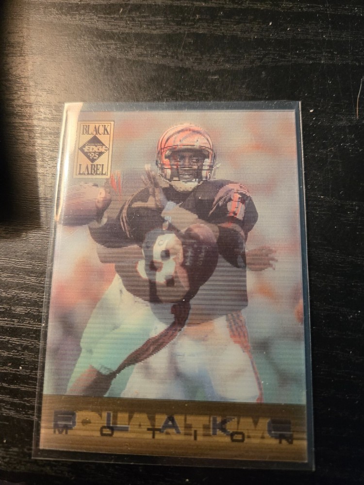 1995 Collector&rsquo;s Edge Black Label Quantum Motion #D /5151 Jeff Blake #2 Rookie