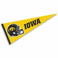 Iowa 12 in X 30 in Football Helmet Pennant