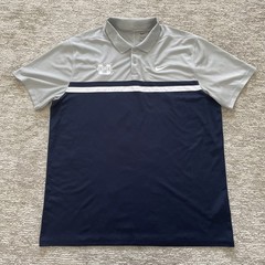 Nike Utah State Aggies Dri-Fit Polo Gray Blue Colorblock Men’s XL Performance