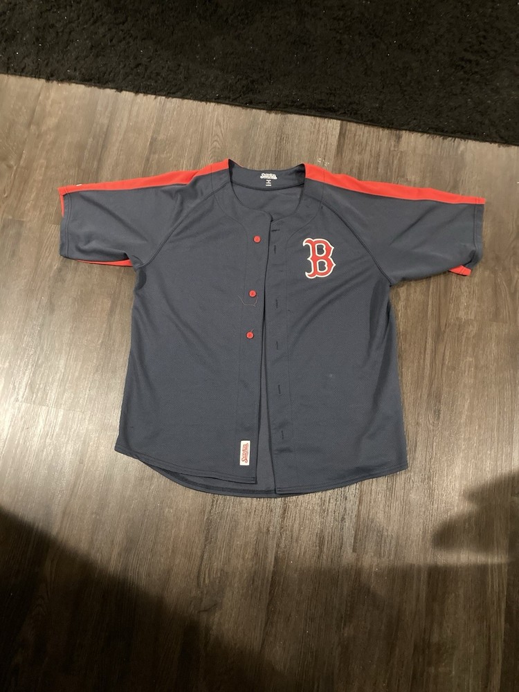 Harlem Navy and Red Baseball Jersey
