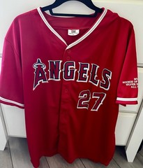 Mike Trout #27 Los Angeles Angels MLB Red SGA Jersey Men&rsquo;s XL