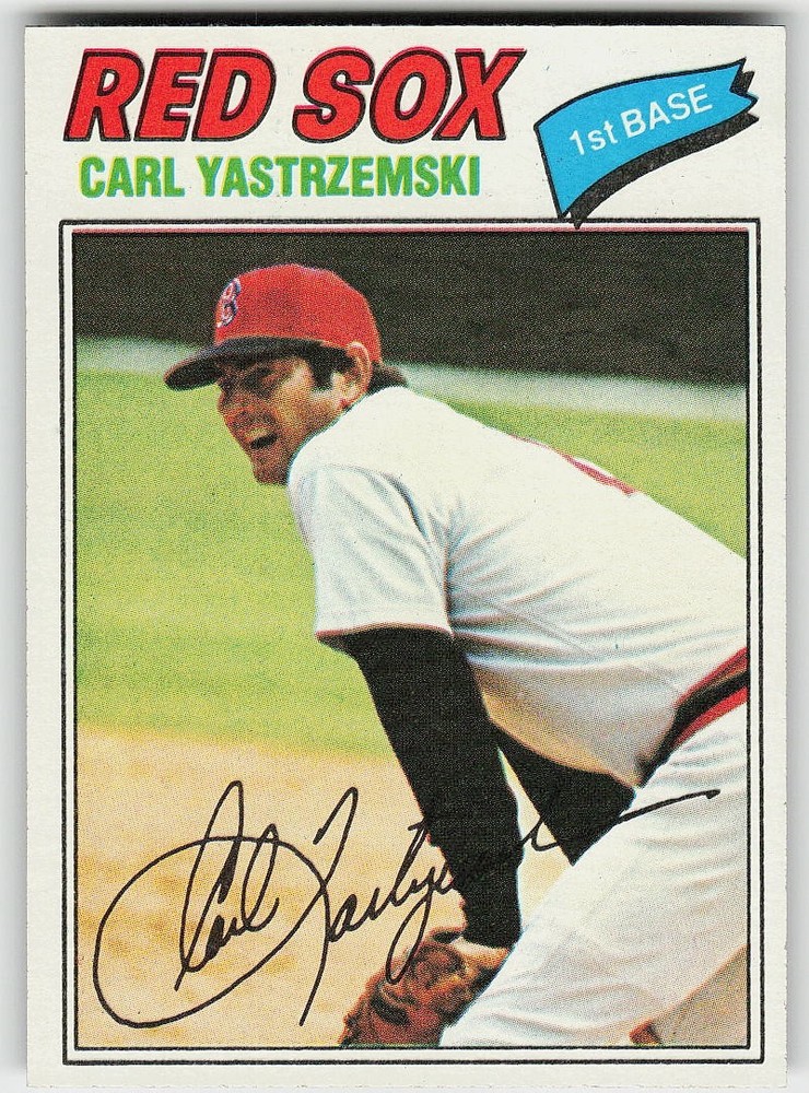 1977 Topps #480 Carl Yastrzemski BASEBALL Boston Red Sox