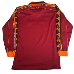 AS Roma Football Shirt 1998 1999 Diadora Home Long Sleeve Mens Large Genuine