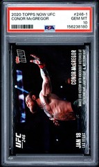 PSA 10 2020 Topps Now Conor McGregor Makes History At UFC 246&Prime;🇮🇪 PSA 10