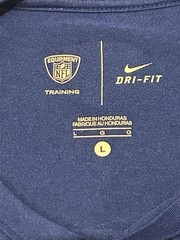 Nike NFL New York Giants DriFit Long Sleeve Shirt Mens Large Royal Blue Training