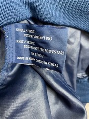 Vintage Fruit Of The Loom Windbreaker Mens XL Braves Pullover Jacket Navy 90s