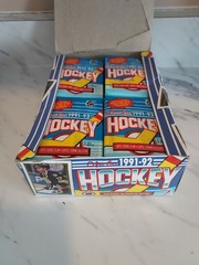 1991-92 O-Pee-Chee TOPPS Hockey Unopened 36 Pack Box Hockey Cards Factory Sealed