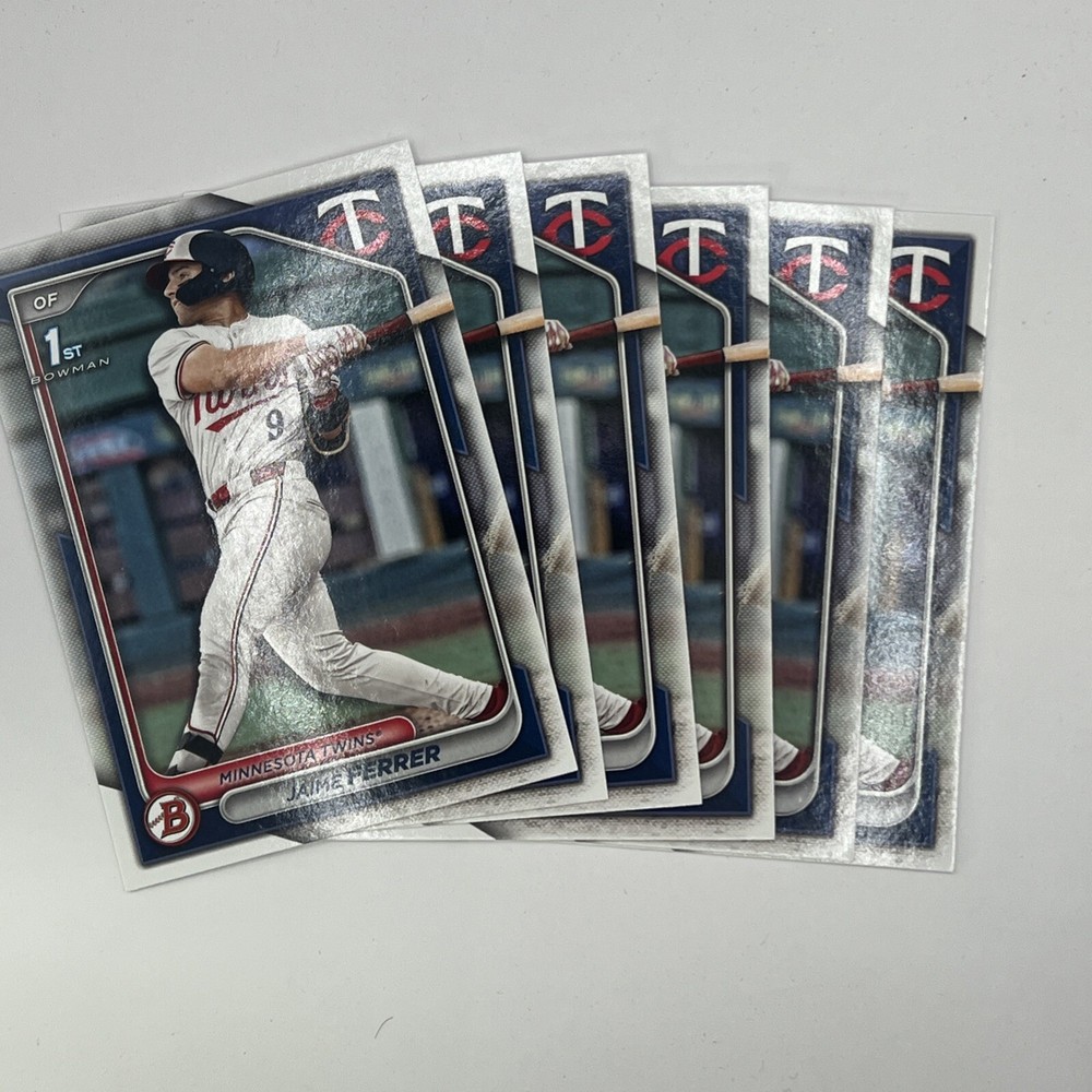 2024 Bowman Draft BD-167 JAIME FERRER Twins 6 Card Lot 1st Bowman Paper