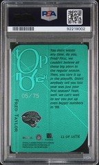 1999 Skybox Molten Metal – Top Notch Fred Taylor #11TN Green /75