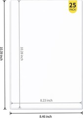 Versatile 25-Pack 8×10 Photo Holders – Toploaders for Art Protection