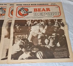 Lot 7 1979 Chicago Bears Fan Newspapers Chicago Bear Report Walter Payton
