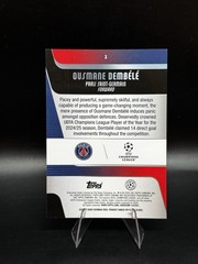 2026 Topps Chrome UEFA Ousmane Dembele Purple Geometric /75 PSG Color Match