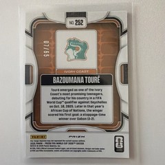 2026 Panini Prizm FIFA World Cup Pink Wave BAZOUMANA TOURE Ivory Coast /65