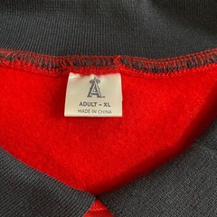 Lot of 2 Angels SGA Red Sweatshirt 2026 Mike Trout 27 Salinas Inc Throwback XL