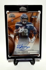2025 Topps Chrome Black Footbal Elijah Arroyo (RC)Auto True ORANGE /25-Seahawks!