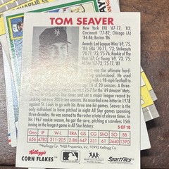 Kellogg&rsquo;s Corn Flakes All Star 1992 Tom Seaver New York Mets Card #5/10
