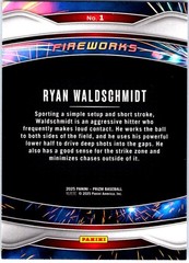 2025 Panini Prizm #1 Ryan Waldschmidt Fireworks