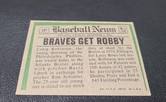1974 Topps – Traded #23T Craig Robinson (RC)