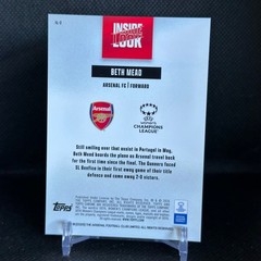 BETH MEAD Inside Look IL-2 – 2025/2026 Topps Chrome UEFA Arsenal