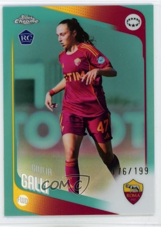 2025 Topps Chrome UEFA Women&rsquo;s Champions League /199 Giulia Galli Rookie RC n0c