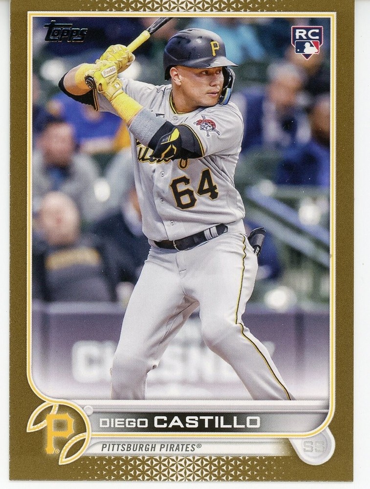 2022 Topps Update DIEGO CASTILLO GOLD 803/2022 ROOKIE PIRATES