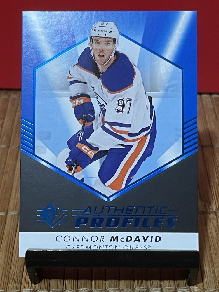 2022-23 SP #AP-1 Connor McDavid Authentic Profiles Blue