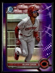 2022 Bowman Draft Chrome Purple Refractor Allan Cerda 203/250 #BDC-22