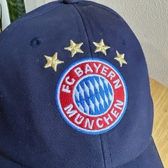 FC Bayern Munchen Vintage Soccer Hat Navy And Red Adjustable