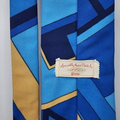 Vintage Tie Los Angeles Chargers Colors Blue Yellow Baby Navy Hand Made NFL Nice