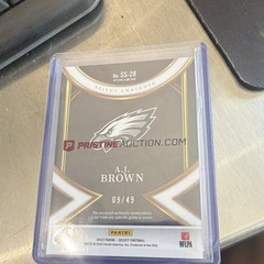 Panini 2022 Select A.J. Brown Eagles Select Swatches SS-28 Copper Prizm /49