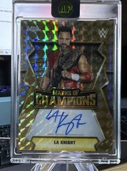 2026 Topps Chrome WWE LA Knight Marks of Champions Gold Auto #MOC-LA CC #38/50