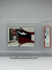 2022 IMMACULATE ROOKIE 1/1 HELMET PLATE TREY MCBRIDE PSA 8