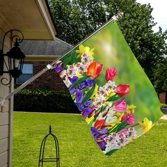 Spring Summer Flowers 36 inches by 60 inches, Flags