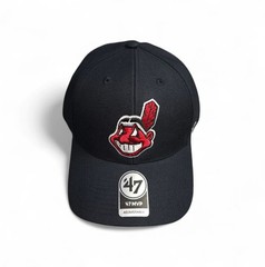 NEW Cleveland Indians Chief Wahoo 47 Brand Adjustable Hat Navy &rsquo;47 MVP Strapback
