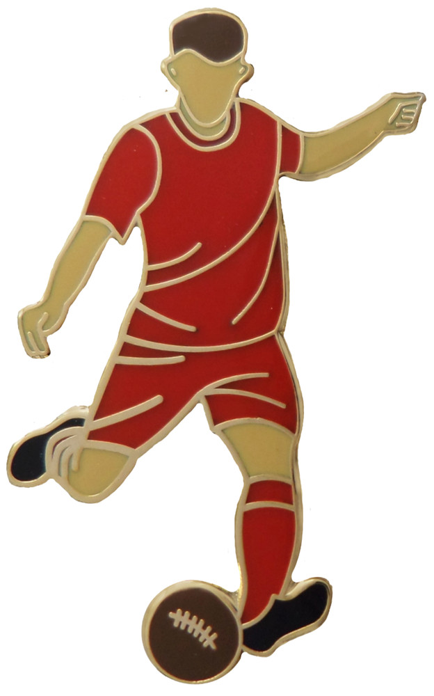 Myanmar National Football Player Retro Gold Plated Pin Badge