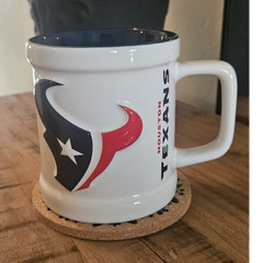 Houston Texans National Football League NFL Mug White Navy Red Black Coffee Tea