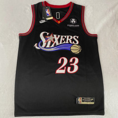 LeBron James Philadelphia 76ers #23 Black City Edition Jersey Medium NWT