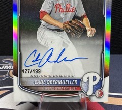 2025 Bowman Draft – #CPA-CO Cade Obermueller 1st Refractor Autograph 427/499