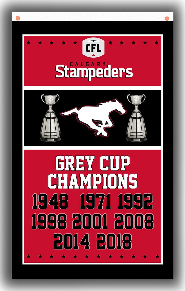 Calgary Stampeders Football Team Champions Flag 90x150cm 3x5ft Fan Best Banner