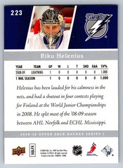 2009 Upper Deck Young Guns Riku Helenius 223