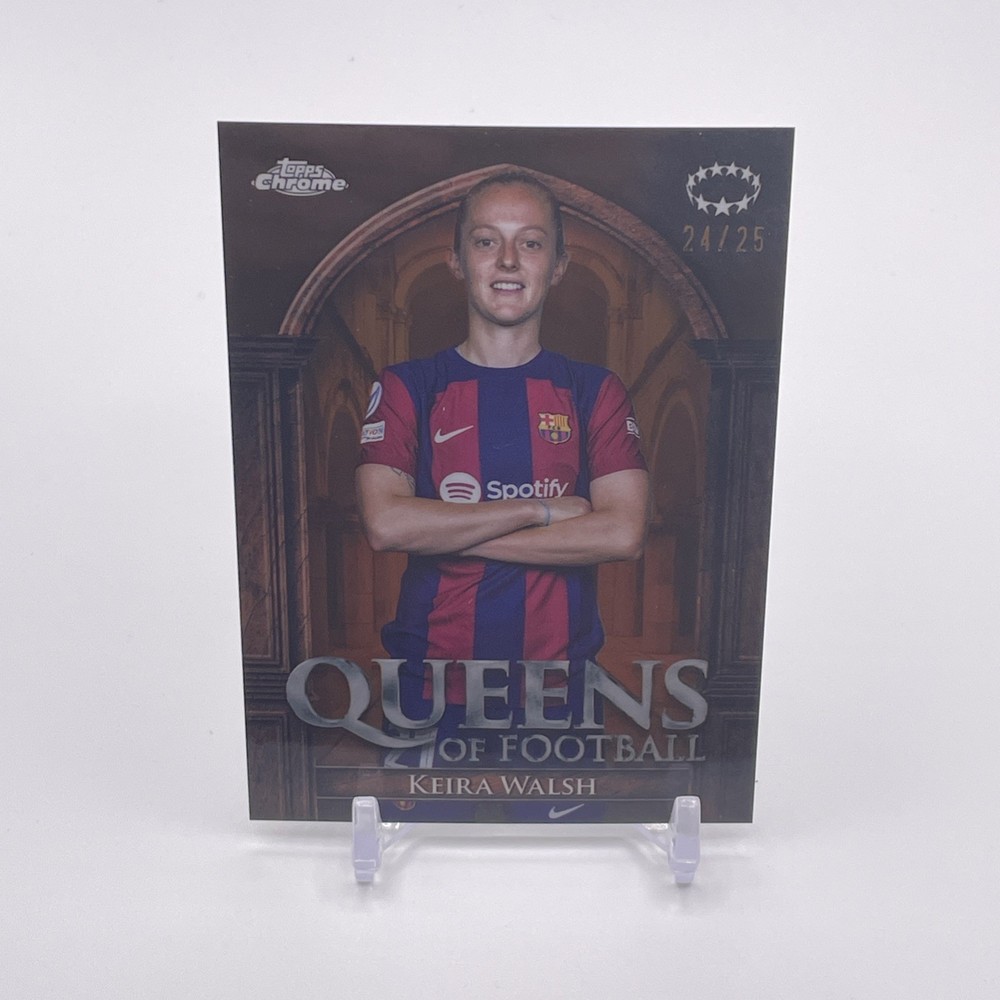 Queens of Football Keira Walsh /25 – 2023-24 Topps Chrome Uefa Women&rsquo;s Champions