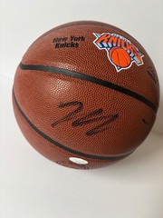 KARL ANTHONY TOWNS SIGNED NEW YORK KNICKS LOGO NBA WILSON BASKETBALL KAT JSA A