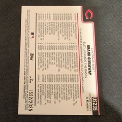 2025 Topps Update – Season Highlights Checklist Elly #US235 Gold /2025
