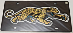 Jacksonville Jaguars NFL Black Retro Laser Tag License Plate WinCraft