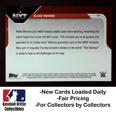 2025 Topps Now WWE #69 Blake Monroe RC Rookie NXT Mariah May